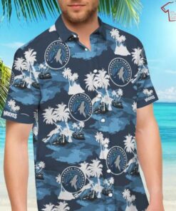 Minnesota Timberwolves Summer Patterns Tropical Hawaiian Shirt Gifts For Nba Fans