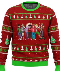 Mob Psycho 100 Santa Funny Ugly Christmas Sweater Gift For Manga Anime Fans