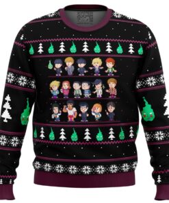 Mob Psycho 100 Santa Funny Ugly Christmas Sweater Gift For Manga Anime Fans