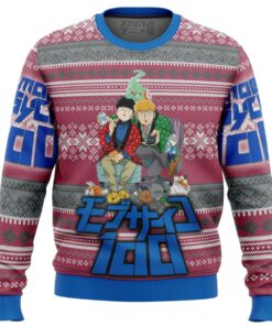 Mob Psycho 100 Xmas Style Ugly Christmas Sweater Best Gift For Manga Anime Fans