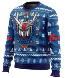 Mobile Suit Rx 78 Gundam Bandai Blue Christmas Sweater Xmas Outfit For Fans