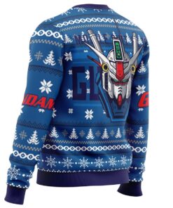 Mobile Suit Rx 78 Gundam Bandai Blue Christmas Sweater Xmas Outfit For Fans 3