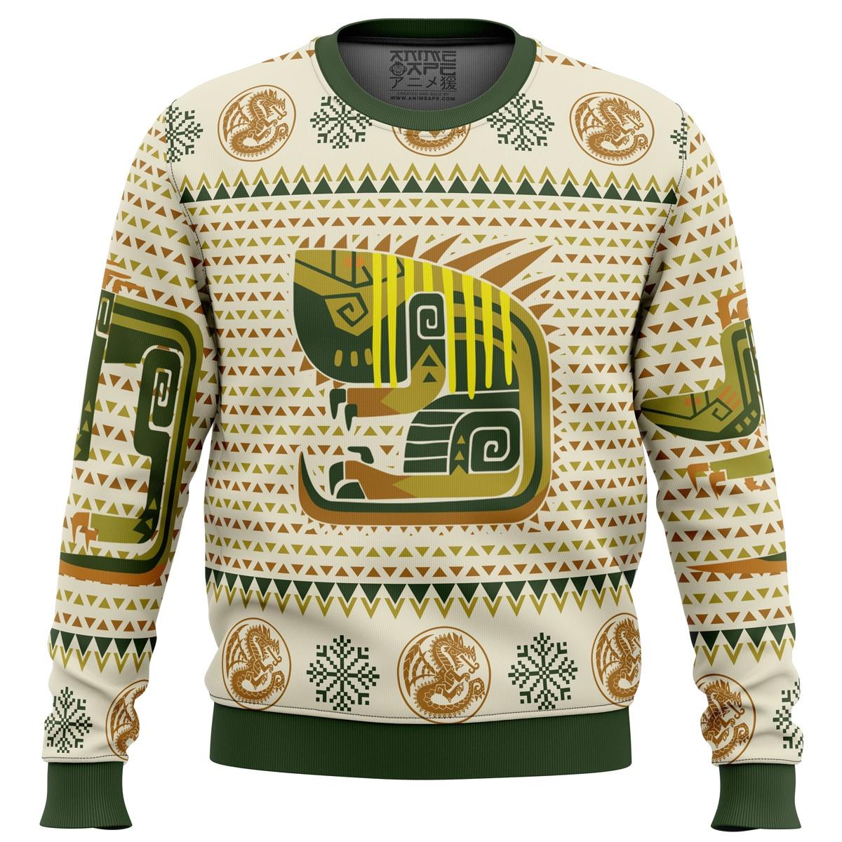 Gogmazios Monster Hunter Plus Size Ugly Christmas Sweater