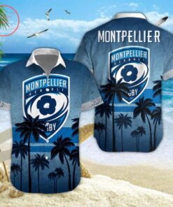 Montpellier Hérault SC Summer Coconut Tree Vintage Hawaiian Shirt Gift For Fans