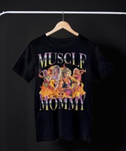 Muscle Mommy Vintage T-shirt For Fitness Gym Lovers