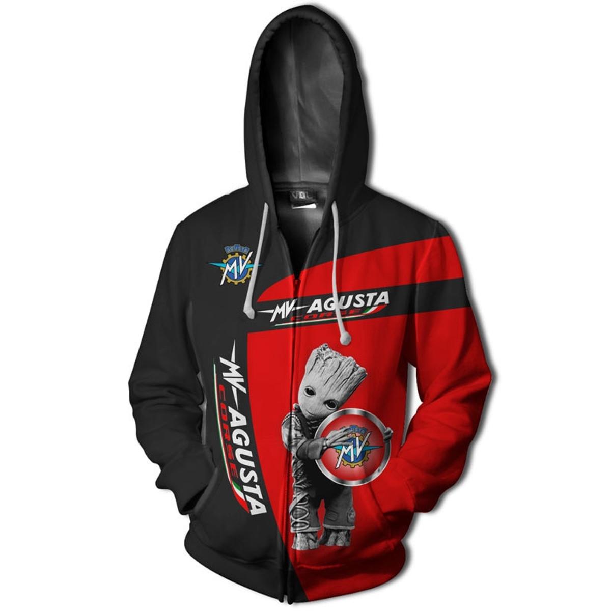 Aprilia Skull Zip Hoodie Gift For Fans