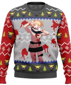 My Hero Academia Character Himiko Toga Ugly Xmas Sweater Funny Gift For Fans 1