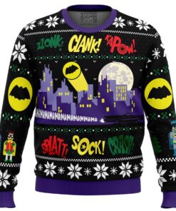 Batman Black Yellow Unisex Ugly Christmas Sweater Best Gift For Dc Comics Fans