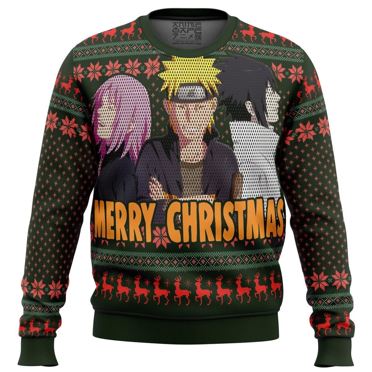 Naruto Squad 7 Womens Ugly Christmas Sweater