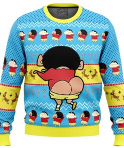 Naughty Shinnosuke Crayon Shin-chan Ugly Christmas Sweater