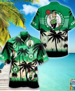 Nba Basketball Boston Celtics Vintage Tropical Aloha Shirt For Men Women
