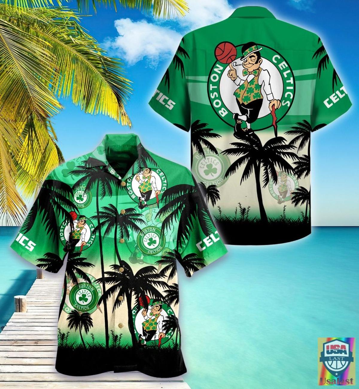 Nba Basketball Boston Celtics Vintage Tropical Aloha Shirt For Men Women