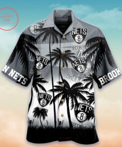 Nba Brooklyn Nets Summer Palm Trees Tropical Aloha Shirt Best Gifts Ideas 1