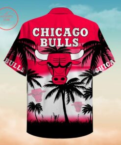 Nba Chicago Bulls Summer Palm Trees Sunrise Vintage Hawaiian Shirt Size From S To 5xl