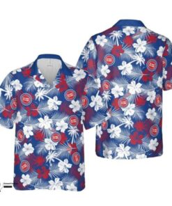 Nba Detroit Pistons Hibiscus Patterns Tropical Hawaiian Shirt For Men Women