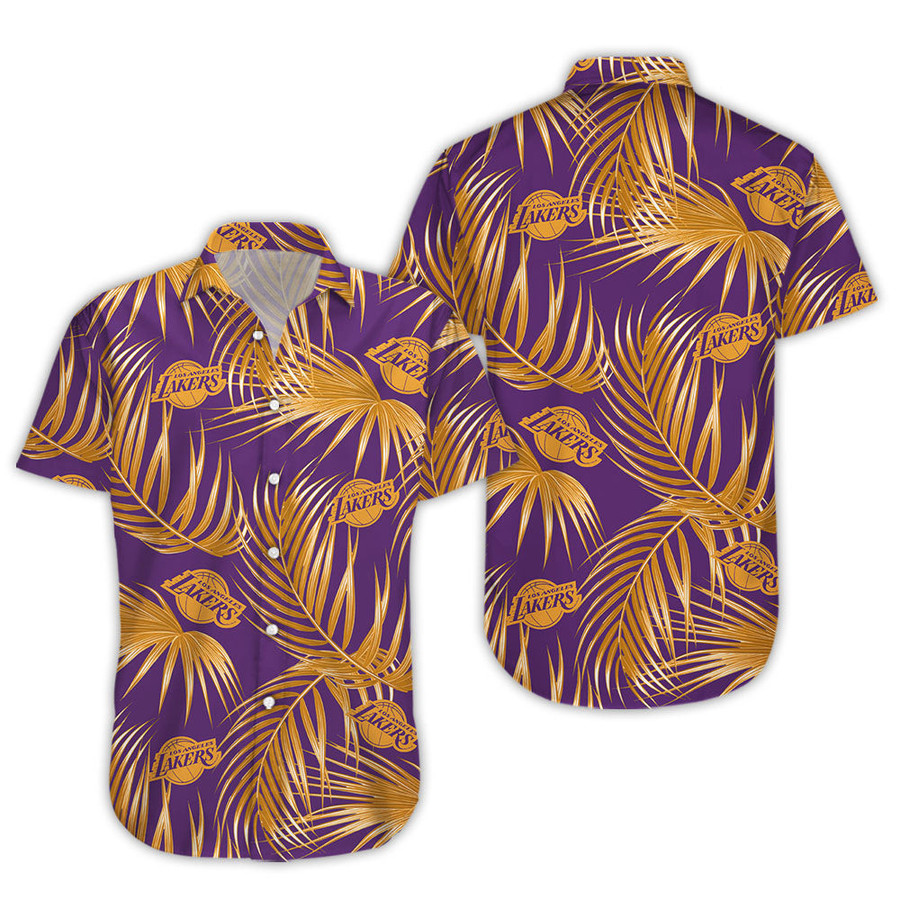 Nba Los Angeles Lakers Logo Vintage Hawaiian Shirt Funny Gift For Fans