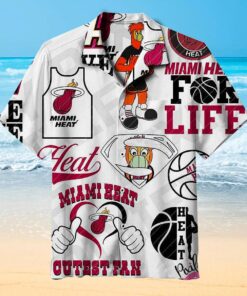 Nba Miami Heat Biggest Fan White Hawaiian Shirt Funny Gift For Fans