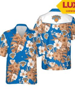 Nba New York Knicks Floral Tropical Hawaiian Shirt Best Outfit For Fans