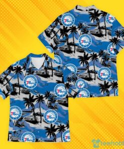 Nba Philadelphia 76ers Coconut Trees Pattern Best Hawaiian Shirts For Fans