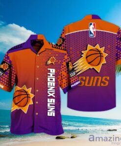 Nba Phoenix Suns Big Logo Vintage Hawaiian Shirt Best Gift For Fans