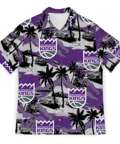 Nba Sacramento Kings Palm Trees Car Purple Aloha Shirt Best Outfit For Fans