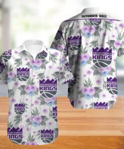 Nba Sacramento Kings Palm Trees Car Purple Aloha Shirt Best Outfit For Fans