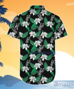 Nba San Antonio Spurs Logo Floral Tropical Hawaiian Shirt Best Gifts Ideas 3