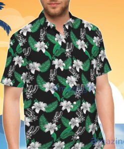 Nba San Antonio Spurs Logo Floral Tropical Hawaiian Shirt Best Gifts Ideas 4