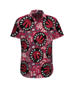 Nba Toronto Raptors Big Logo Tropical Hawaiian Shirt Gift For Fans 3