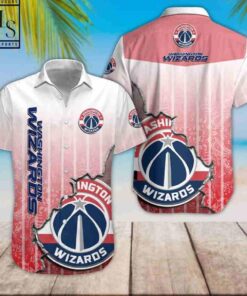 Nba Washington Wizards Simple Design Vintage Hawaiian Shirt Gifts For Fans