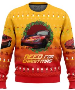 Need For Speed Mens Ugly Christmas Sweater