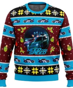 Need For Speed Mens Ugly Christmas Sweater 1