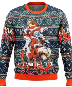 Neon Genesis Evangelion Alt Xmas Style Ugly Christmas Sweater Best Gift For Anime Fans