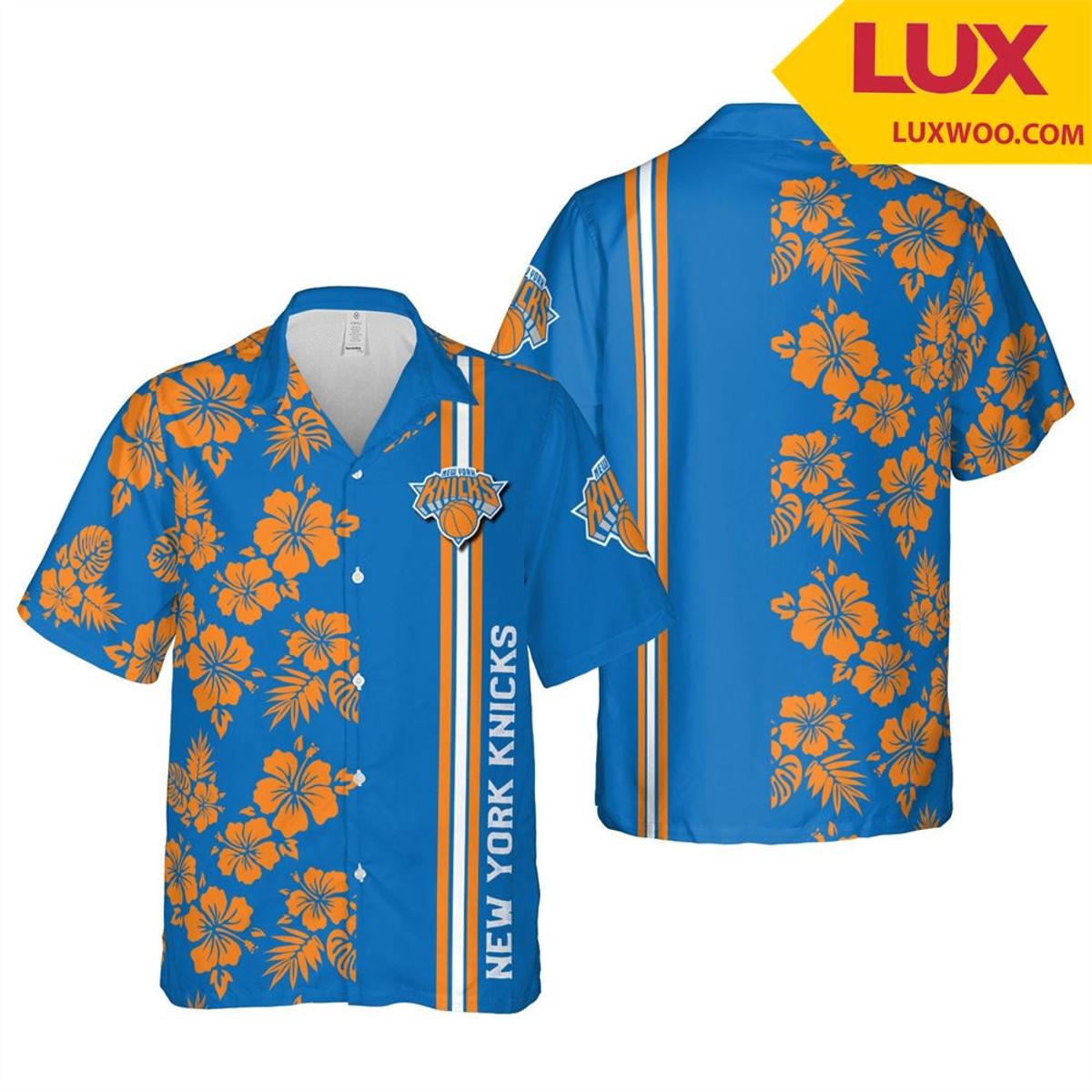 Nba New York Knicks Floral Tropical Hawaiian Shirt Best Outfit For Fans