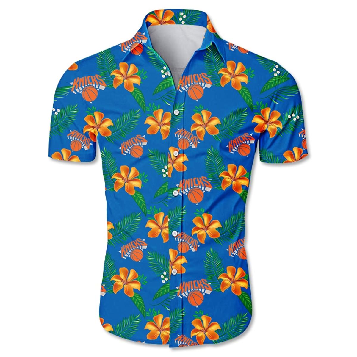 Nba New York Knicks Summer Patterns Vintage Aloha Shirt For Men Women Fans