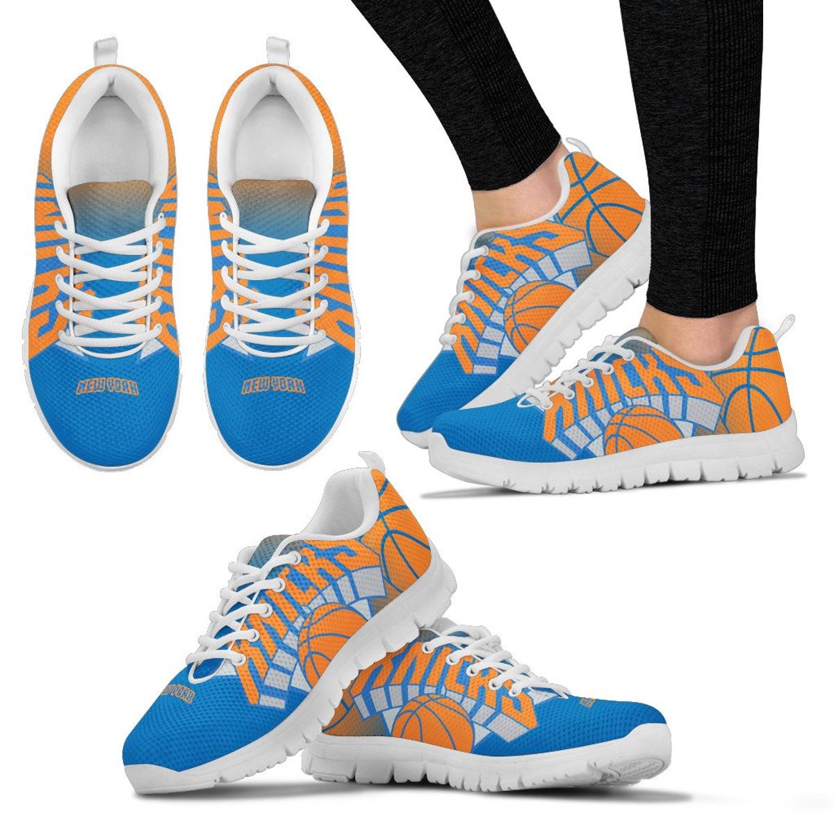 New York Knicks Running Shoes Blue Gift