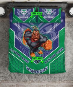 New Zealand Warriors Custom Name Mascot Doona Cover