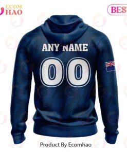 New Zealand Warriors Custom Name Number Flag Scratch Zip Hoodie Gifts For Lovers