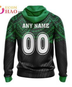 New Zealand Warriors Custom Name Number Polynesian Zip Hoodie Gift For Fans