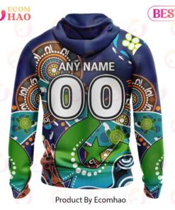 New Zealand Warriors Custom Name Number Special Design Naidoc Zip Up Hoodie 2