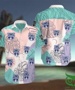 Nrl New Zealand Warriors Beach Patterns Black Grey Hawaiian Shirt Best Gift Ideas