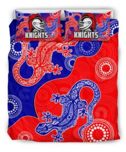 Newcastle Knights Aboriginal Red Doona Cover 2