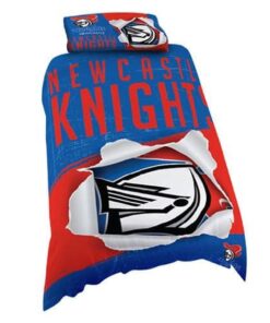 Newcastle Knights Blue Red Big Logo Scratch Doona Cover
