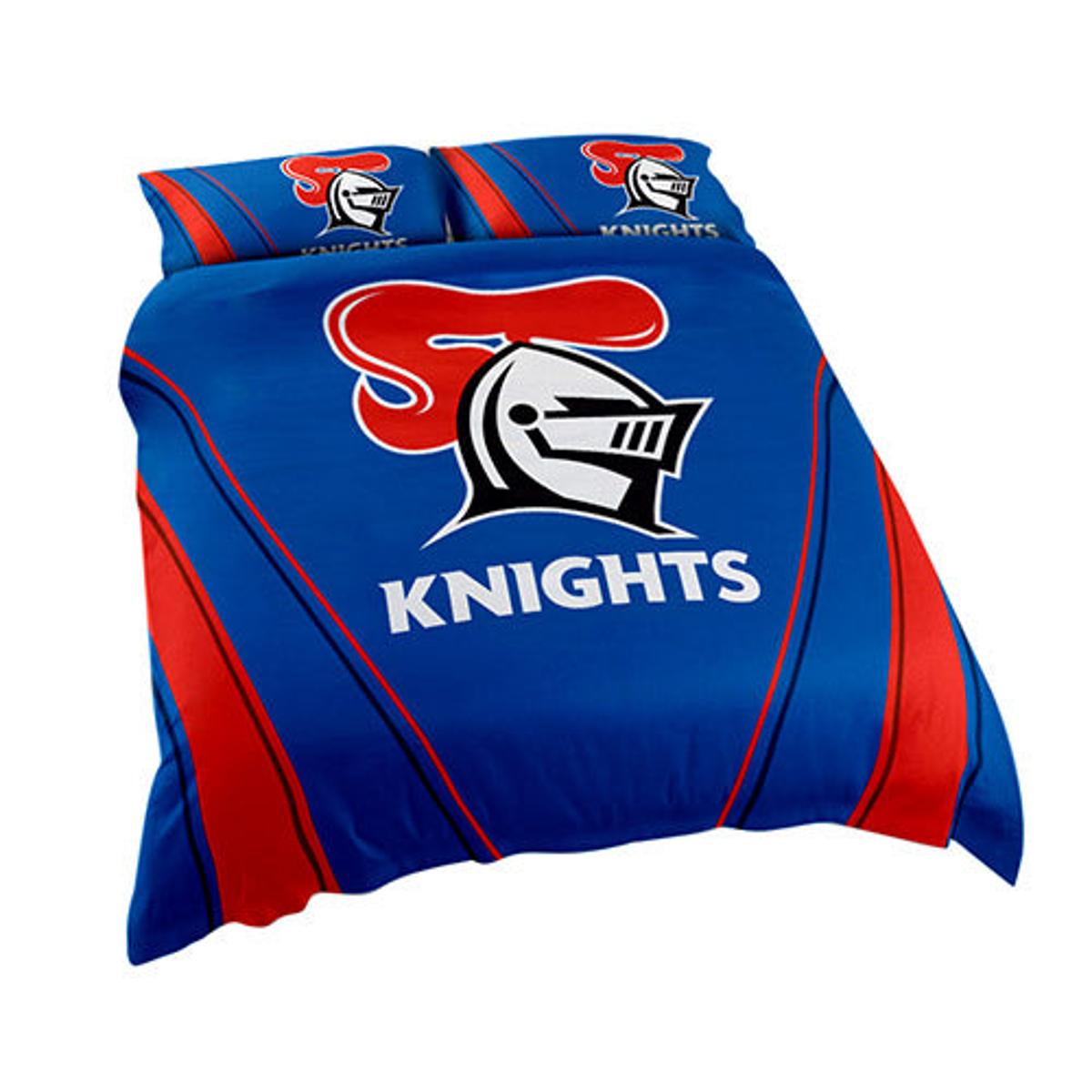 Newcastle Knights Blue Red Big Logo Scratch Doona Cover