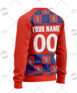 Newcastle Knights Custom Name Number Christmas Vintage Ugly Sweater Gift 3