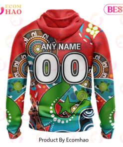 Newcastle Knights Custom Name Number Special Design Naidoc Zip Up Hoodie Gift 2