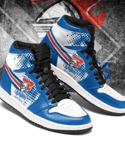 Newcastle Knights White Blue Air Jordan 1 High Sneakers Gift