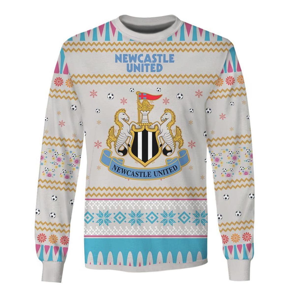 Newcastle United Fc Ugly Christmas Sweater For Fans