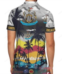 Newcastle United Fc Summer Trees Tropical Hawaiian Shirt Size From S To 5xl