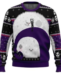 Nightmare Before Christmas Jack Moon Funny Ugly Christmas Sweater Gift For Movie Lovers